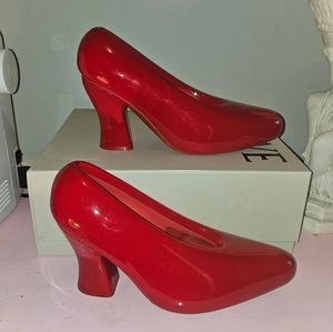 Loewe Red Lacquered Pumps